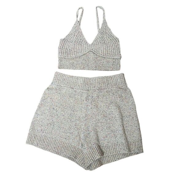 𝅺the Bright Side By Rocky Barnes‎ Pearl Topanga 2 Piece Knit Loungewear Set - Picture 1 of 12